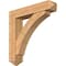 Ekena Millwork Thorton Arts and Crafts Smooth Bracket w/ Offset Brace, Western Red Cedar, 7 1/2"W x 36"D x 36"H BKT0806X36X36THR03SWR - alternate 1